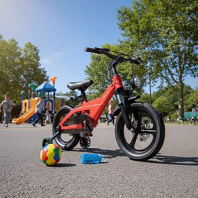 Children's Disc Brake Cycle Fully Enclosed Chain Guard Kids Training Bike