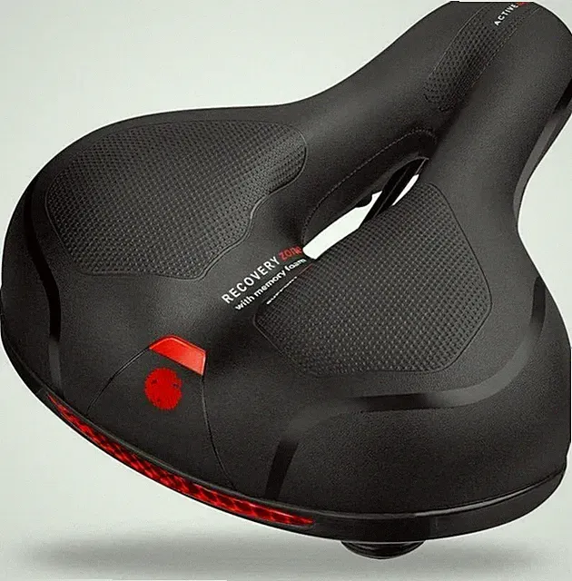 Comfort Wide Big Bum Soft Gel Bike Seat Sporty Air Cushion Pad Bicycle Saddle US