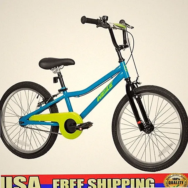 Kids Bike 6-12 Years Lightweight Frame Training Wheels Smooth Ride Easy Control